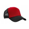 Trucker cap - mod. 3803:Red, Nylon, Black